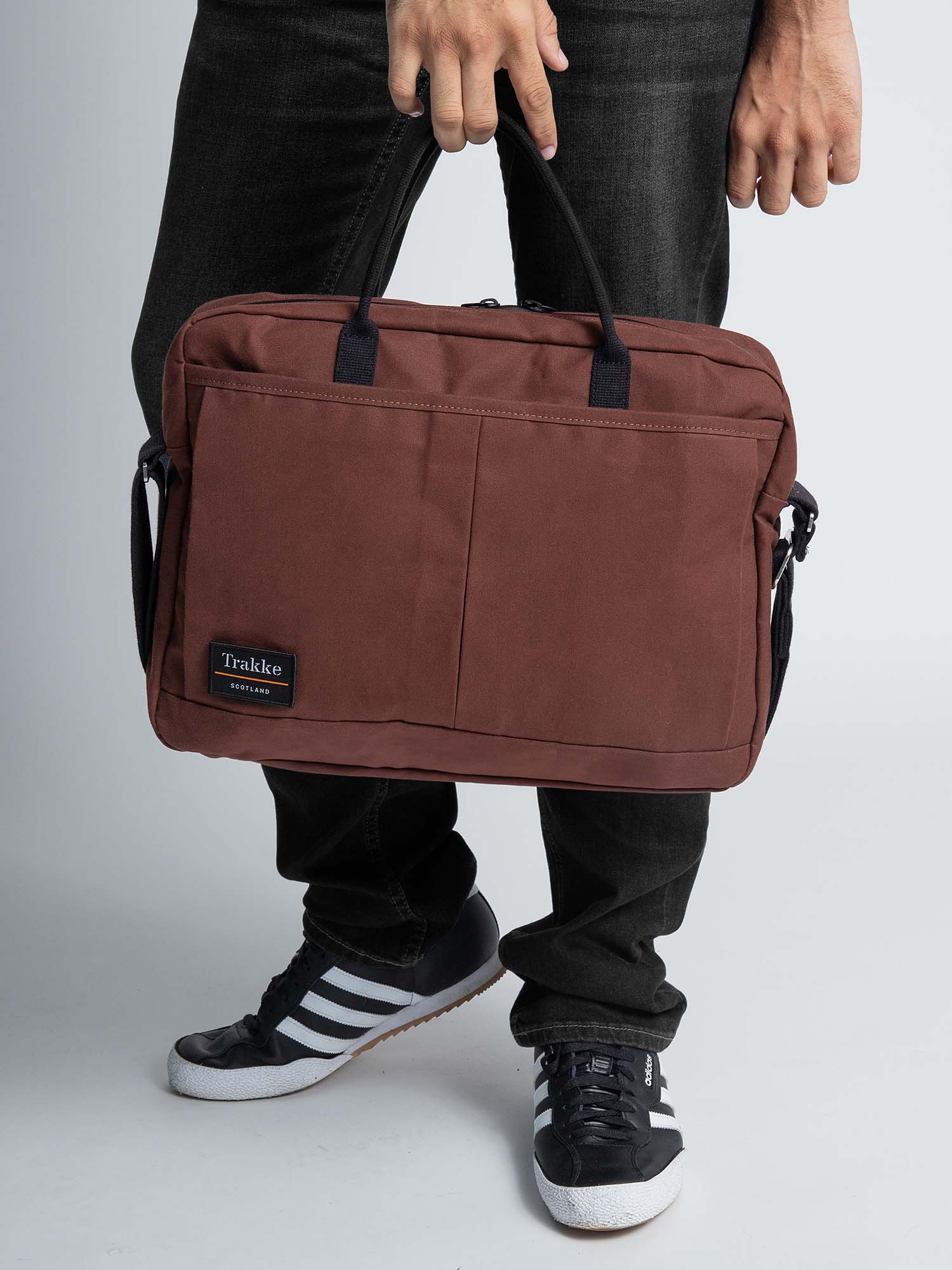 Club top Glove Shoulder Bag II - Brown Laptop Briefcase