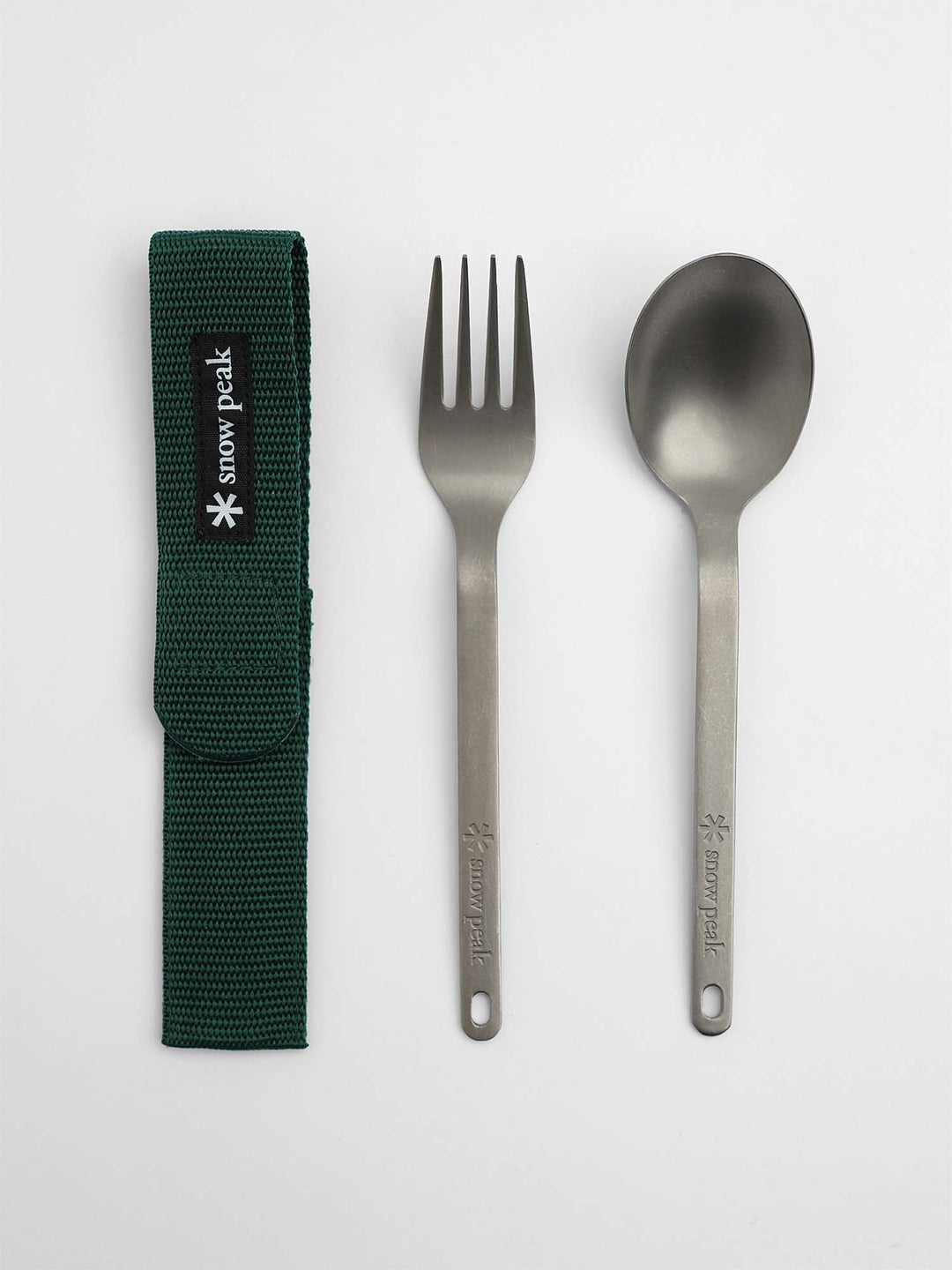 Gabel- und Löffelset aus Titan